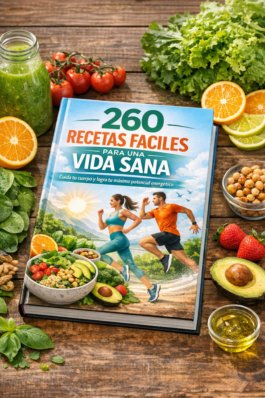 260 Recetas faciles para una vida sana + 4 BONUS 🎁
