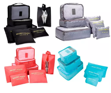 KIT ORGANIZADOR DE MALETA 7PZAS